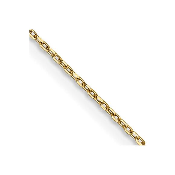 14k Yellow Gold 20 inch .8mm Diamond-cut Cable with Lobster Clasp Chain,All Products : American Fashion Style Bags On Sale